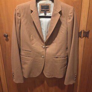J.Crew Schoolboy Blazer Camel Tan Wool Two Button Size 2